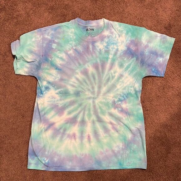 Gildan Tie Dye T-Shirt Homemade Size Medium - Picture 1 of 4